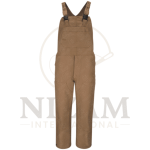 MEN'S FR UNLINED BIB OVERALLWITH KNEE ZIP