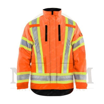 HIGH-VISIBILITY WATERPROOF SAFETY JACKET